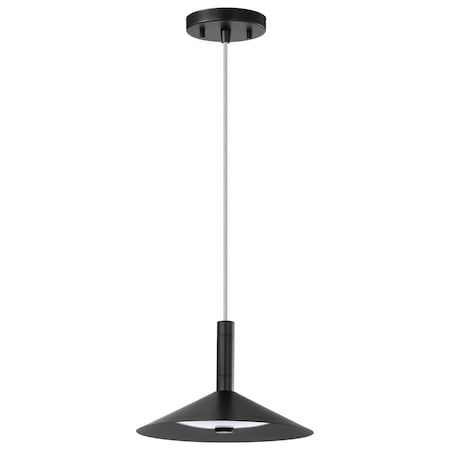 Nuvo Corrine, 10 Inch LED Pendant, Matte Black, 3K/4K/5K CCT Selectable 62/2071